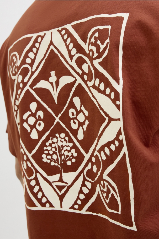 JORPAROS EASTER SKETCH TEE SS CREW 12273171 Arabian Spice